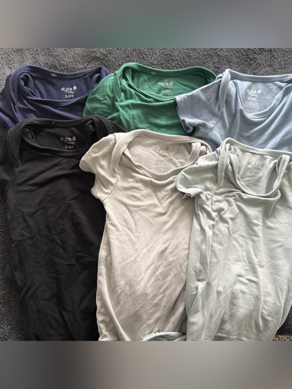 Kyte Baby Short-Sleeve Bodysuit Pack - Mixed Colors